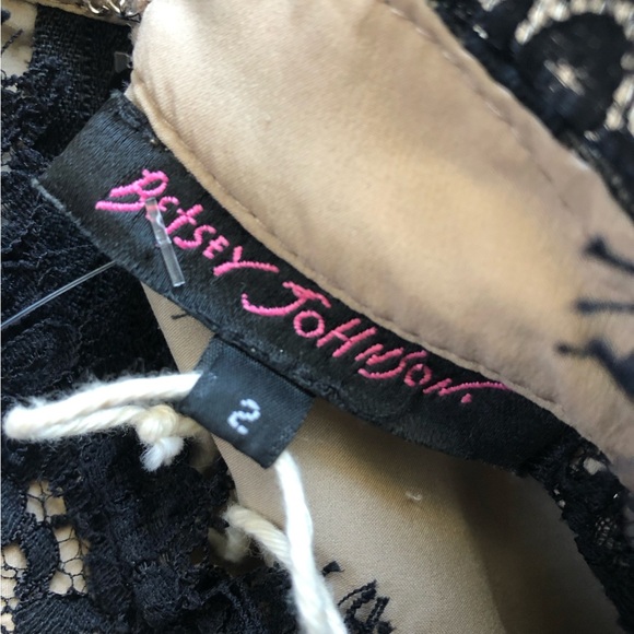 RARE Vintage Betsey Johnson Lace Black Sheath Rompers Size 2 Made in USA - Picture 7 of 15